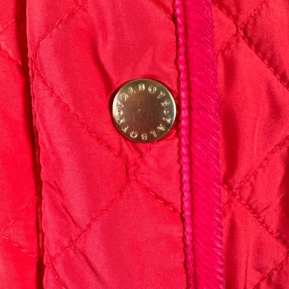 Talbot's Quilted Vest Size XLP Pink Zip Up Button Up - Picture 5 of 8